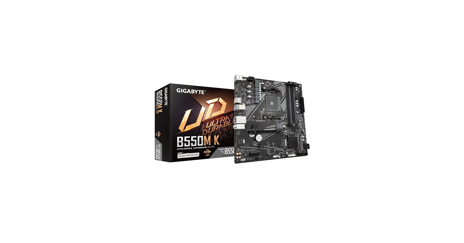 Mainboard Gigabyte B550M K - 2 Khe RAM DDR4 - AM4 - NEW