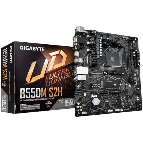 Mainboard Gigabyte B550M S2H - 2 Khe RAM DDR4 - AM4 - NEW