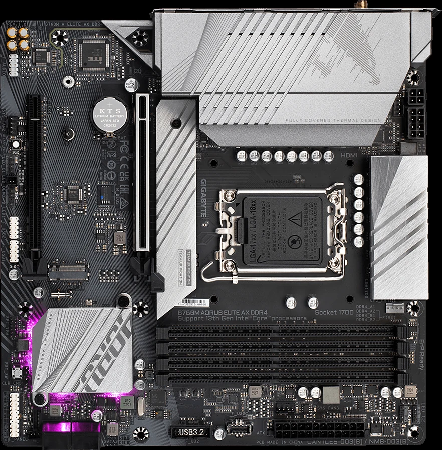 Mainboard Gigabyte B560M AORUS ELITE AX - LGA 1200 - NEW