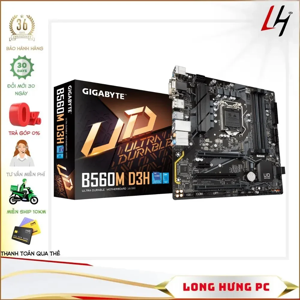 Mainboard Gigabyte B560M D3H - LGA 1200 - NEW