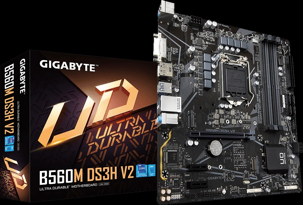 Mainboard Gigabyte B560M DS3H V2 - LGA 1200 - NEW
