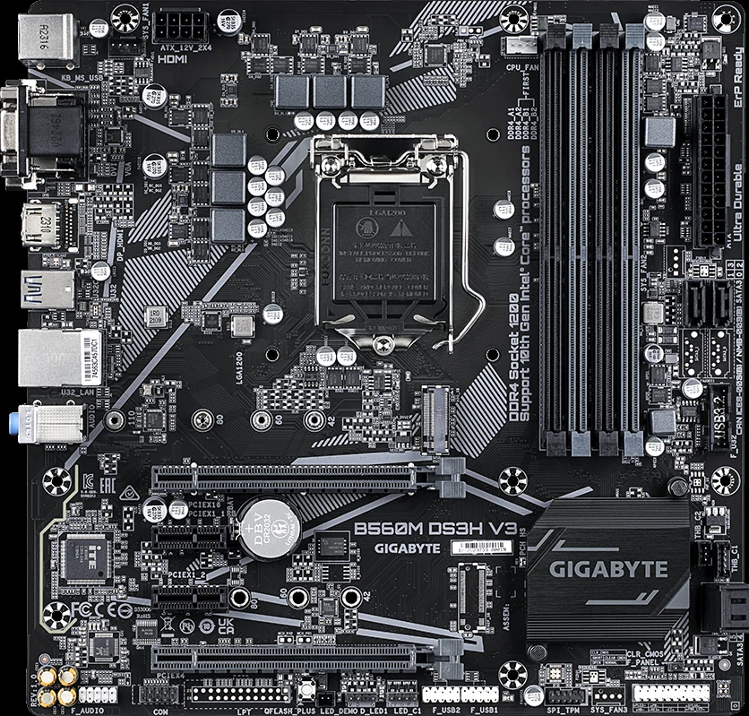 Mainboard Gigabyte B560M DS3H V2 - LGA 1200 - NEW