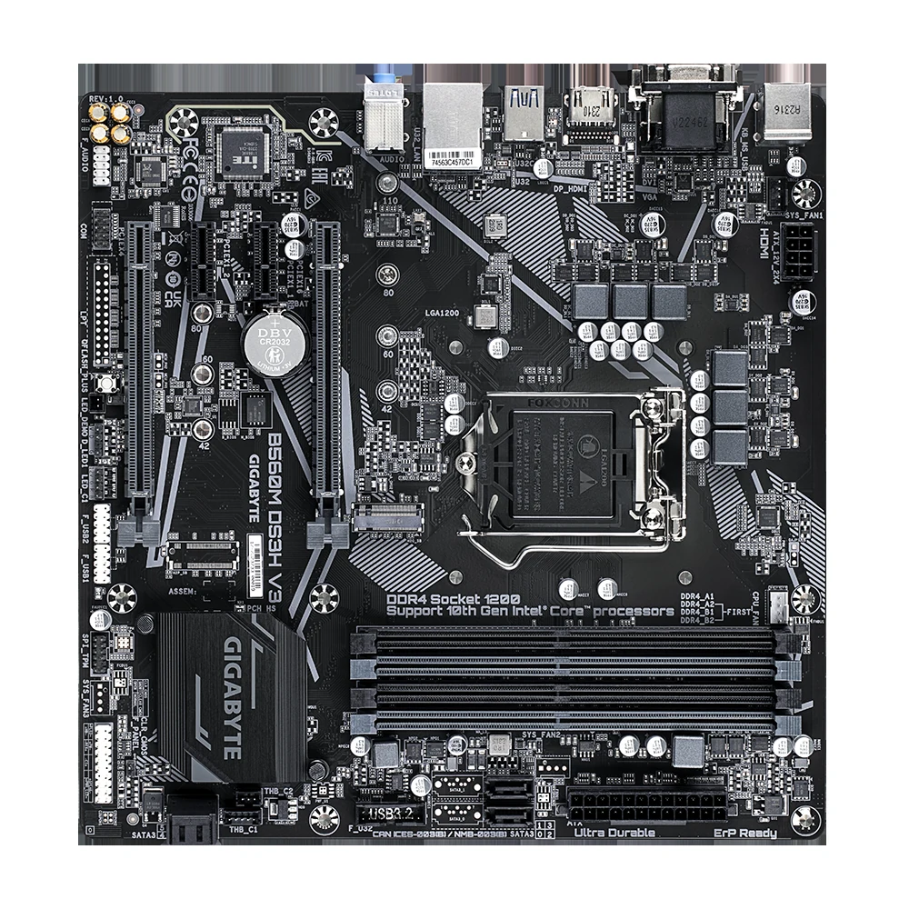 Mainboard Gigabyte B560M DS3H V3 - LGA 1200 - NEW
