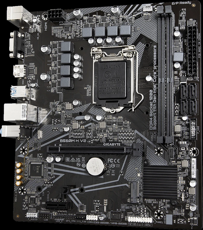 Mainboard Gigabyte B560M H - LGA 1200 - NEW