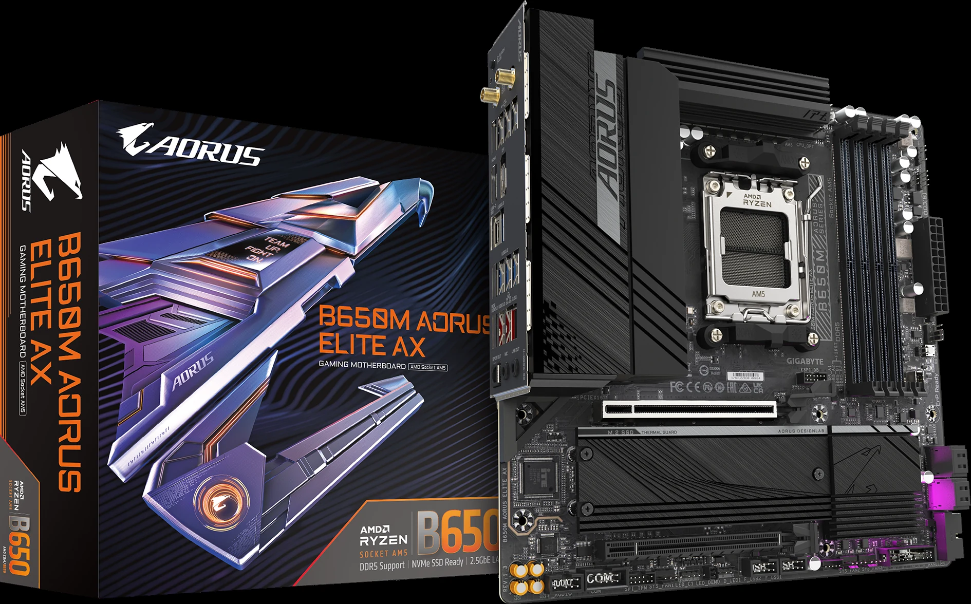Mainboard Gigabyte B650M AORUS ELITE AX ICE DDR5 - NEW