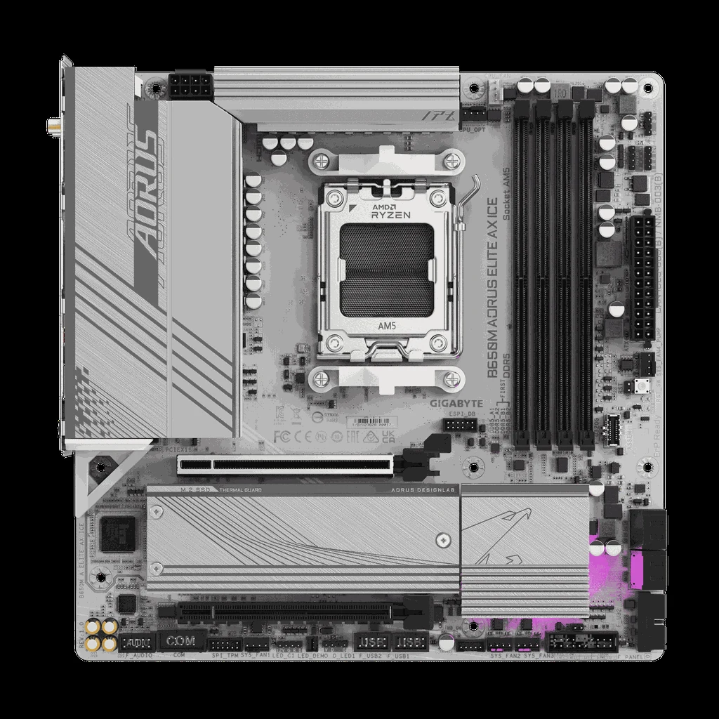 Mainboard Gigabyte B650M AORUS ELITE AX ICE DDR5 - NEW