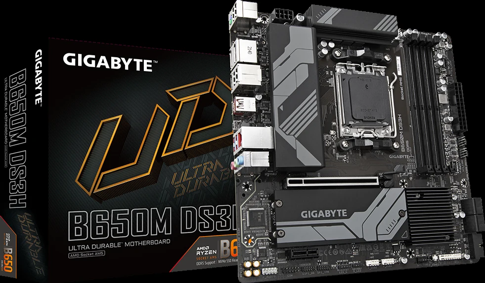 Mainboard Gigabyte B650M DS3H DDR5 - NEW