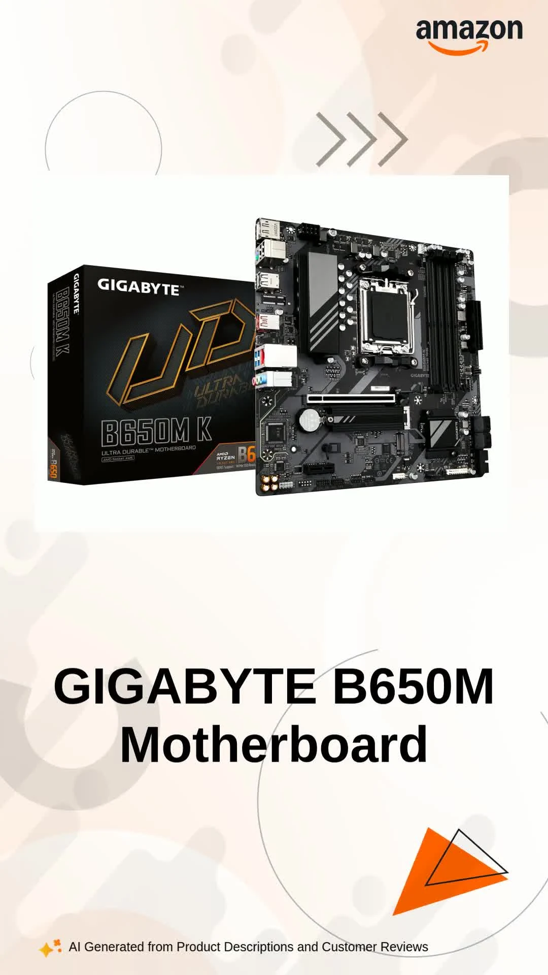 Mainboard Gigabyte B650M K DDR5 - NEW