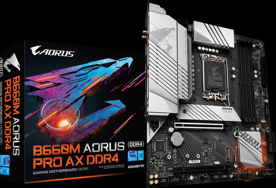 Mainboard Gigabyte B660M AORUS Pro AX - 4 Khe RAM DDR5 - LGA 1700 - NEW
