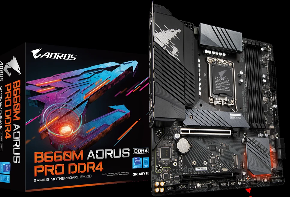 Mainboard Gigabyte B660M AORUS Pro DDR4 - 4 Khe RAM DDR4 - LGA 1700 - NEW