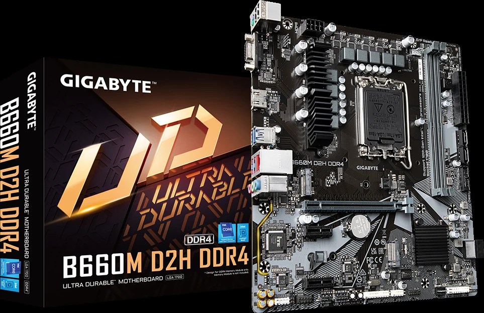 Mainboard Gigabyte B660M D2H DDR4 - 2 Khe RAM DDR4 - LGA 1700 - NEW