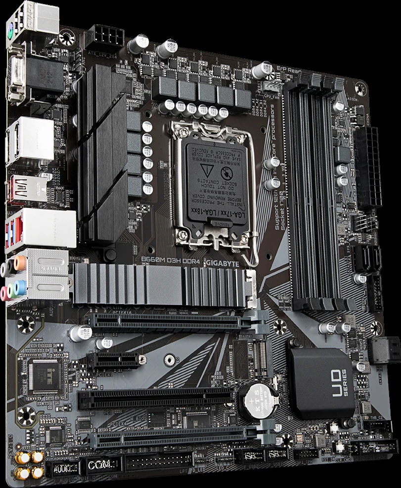 Mainboard Gigabyte B660M D3H DDR4 - 4 Khe RAM DDR4 - LGA 1700 - NEW