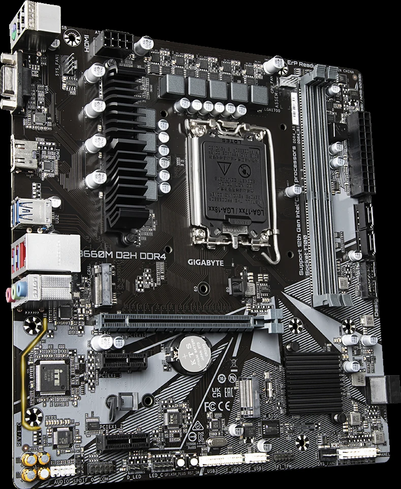 Mainboard Gigabyte B660M D3H DDR4 - 4 Khe RAM DDR4 - LGA 1700 - NEW