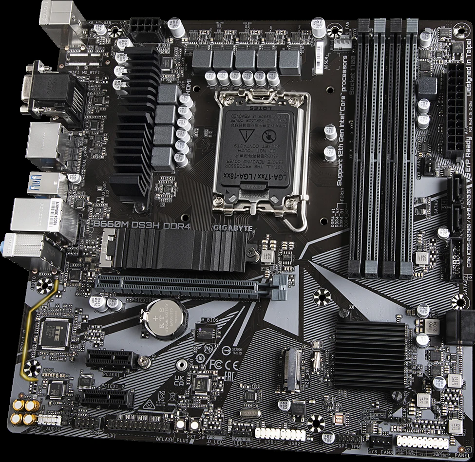 Mainboard Gigabyte B660M DS3H DDR4 - 4 Khe RAM DDR4 - LGA 1700 - NEW