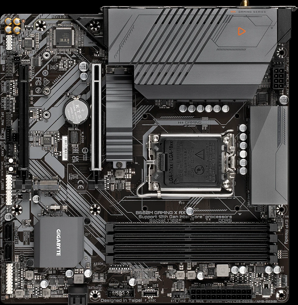 Mainboard Gigabyte B660M Gaming X AX - 4 Khe RAM DDR5 - LGA 1700 - NEW