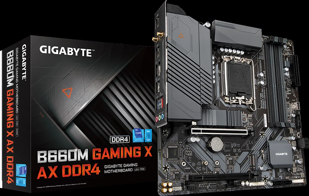 Mainboard Gigabyte B660M Gaming X AX DDR4 - 4 Khe RAM DDR4 - LGA 1700 - NEW