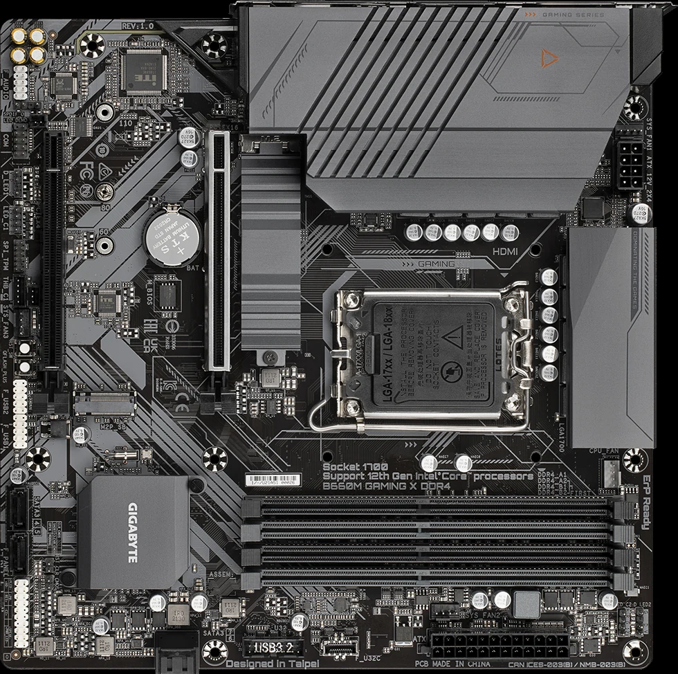 Mainboard Gigabyte B660M Gaming X DDR4 - 4 Khe RAM DDR4 - LGA 1700 - NEW