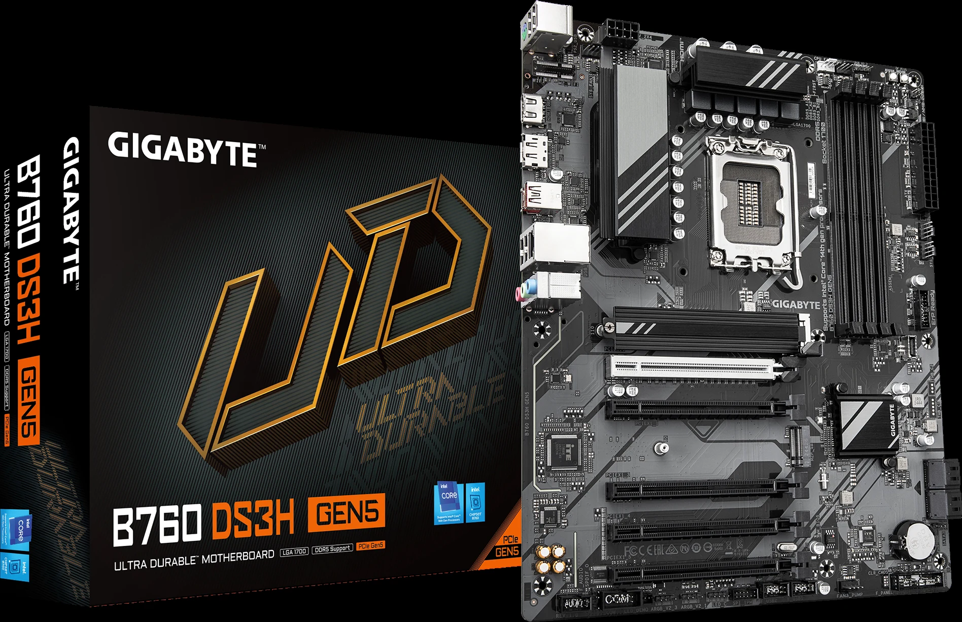 Mainboard Gigabyte B760 DS3H Gen5 - 4 Khe RAM DDR5 - LGA 1700 - NEW