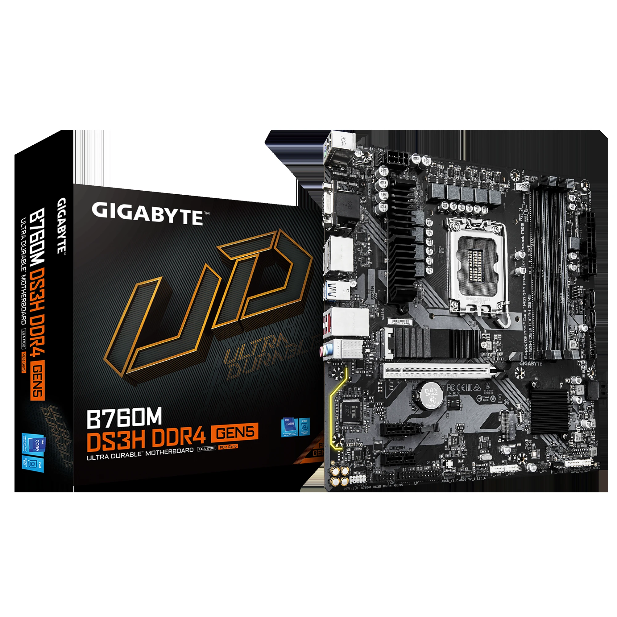 Mainboard Gigabyte B760 DS3H Gen5 - 4 Khe RAM DDR5 - LGA 1700 - NEW