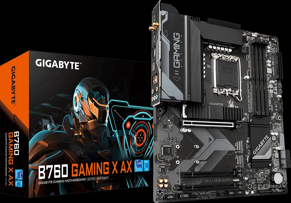 Mainboard Gigabyte B760 Gaming X AX - 4 Khe RAM DDR5 - LGA 1700 - NEW