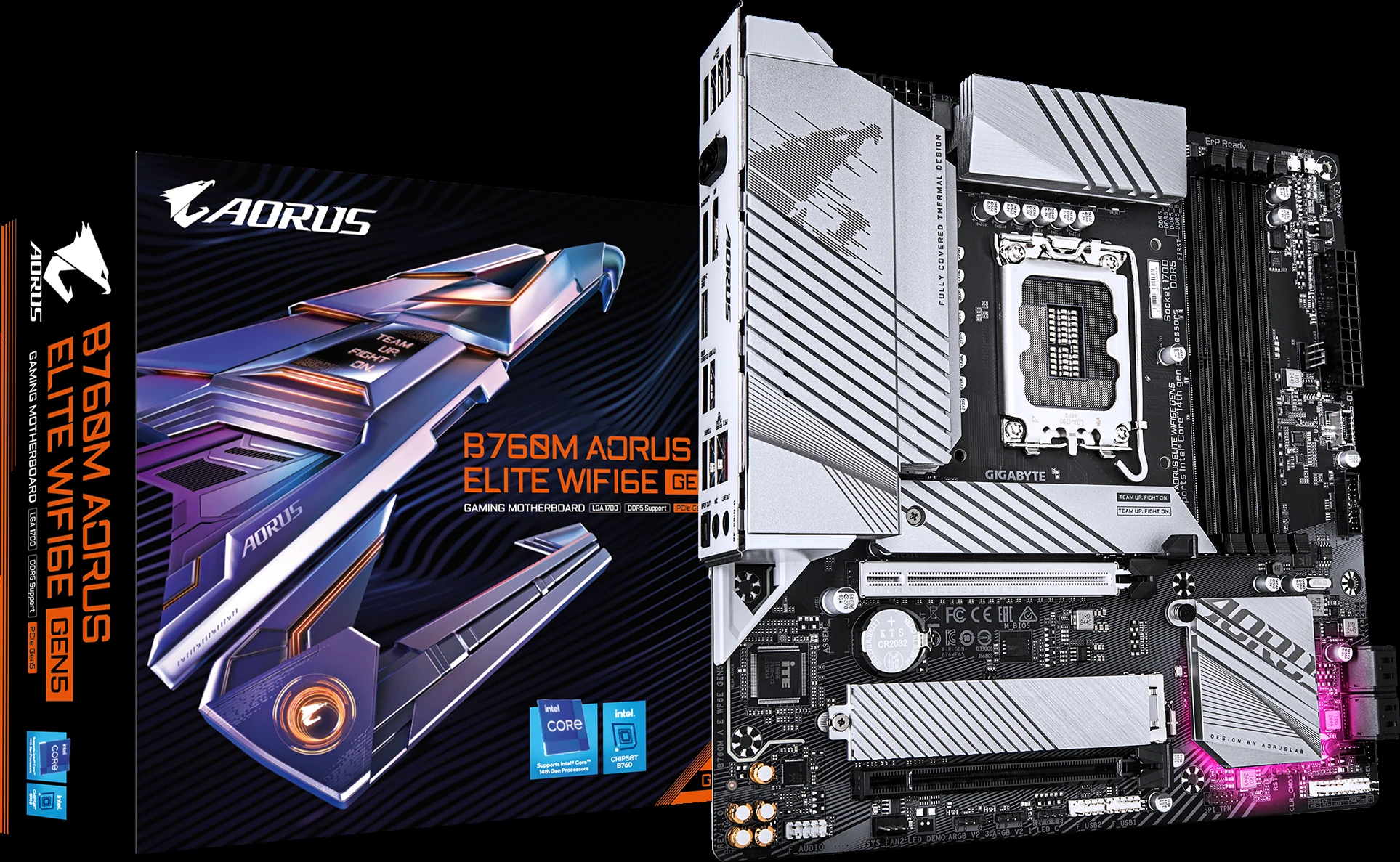 Mainboard Gigabyte B760M AORUS Elite - 4 Khe RAM DDR5 - LGA 1700 - NEW