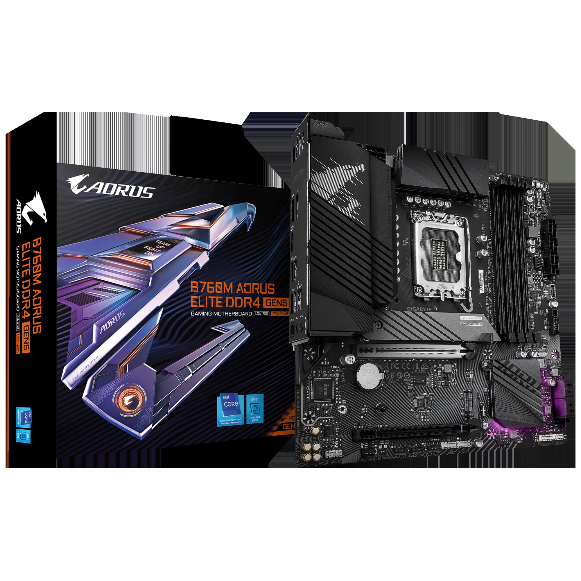 Mainboard Gigabyte B760M AORUS Elite - 4 Khe RAM DDR5 - LGA 1700 - NEW
