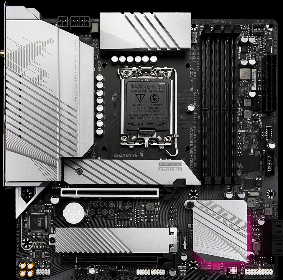 Mainboard Gigabyte B760M AORUS Elite AX - 4 Khe RAM DDR5 - LGA 1700 - NEW