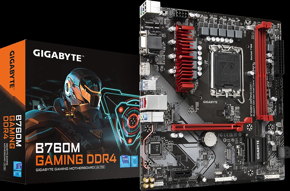 Mainboard Gigabyte B760M D DDR4 - 2 Khe RAM DDR4 - LGA 1700 - NEW