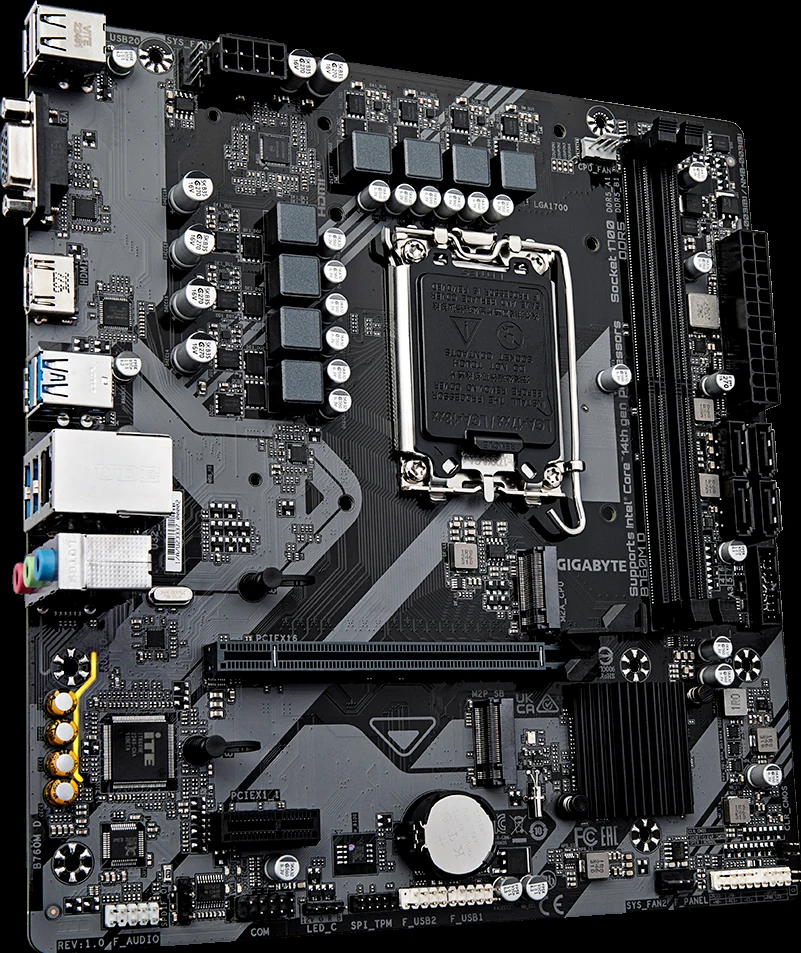 Mainboard Gigabyte B760M D DDR4 - 2 Khe RAM DDR4 - LGA 1700 - NEW