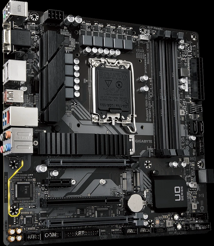Mainboard Gigabyte B760M D3H - 4 Khe RAM DDR5 - LGA 1700 - NEW