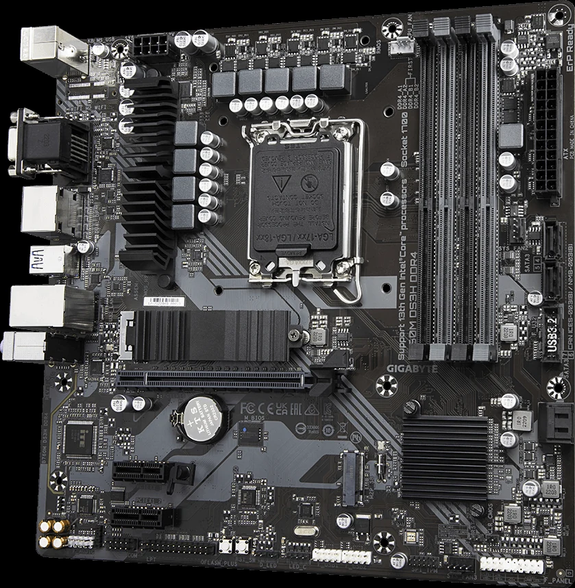 Mainboard Gigabyte B760M DS3H - 4 Khe RAM DDR5 - LGA 1700 - NEW