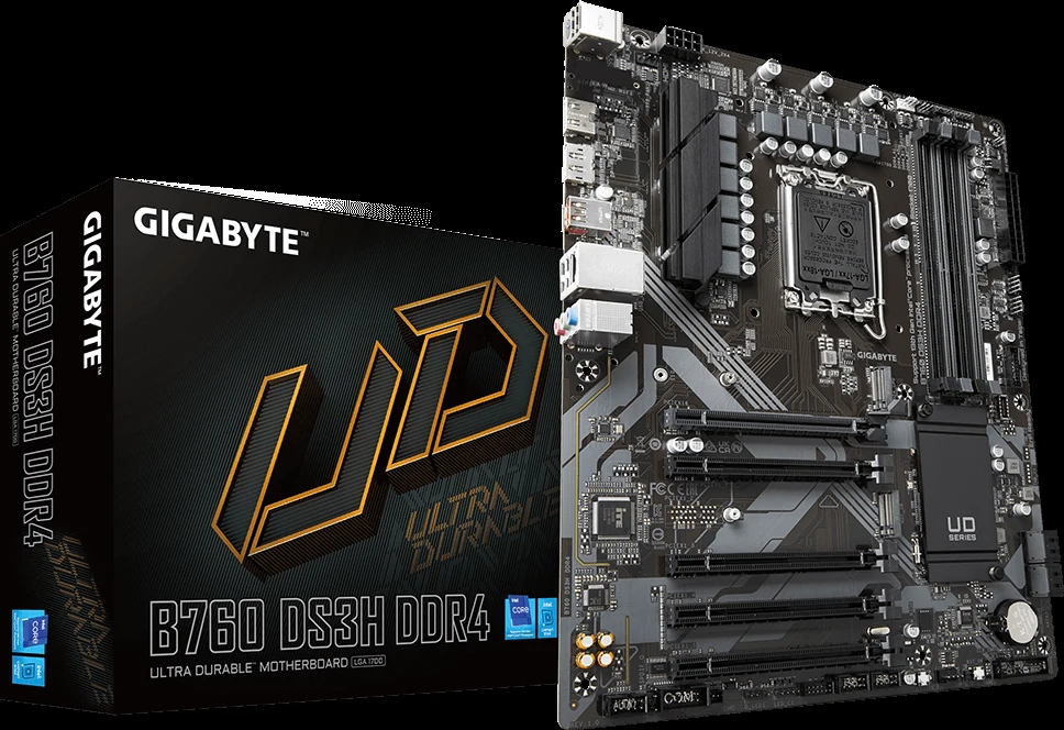 Mainboard Gigabyte B760M DS3H - 4 Khe RAM DDR5 - LGA 1700 - NEW