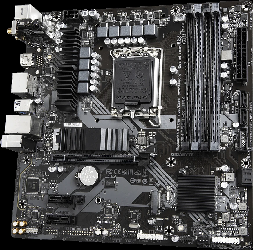 Mainboard Gigabyte B760M DS3H AX DDR4 - 4 Khe RAM DDR4 - LGA 1700 - NEW