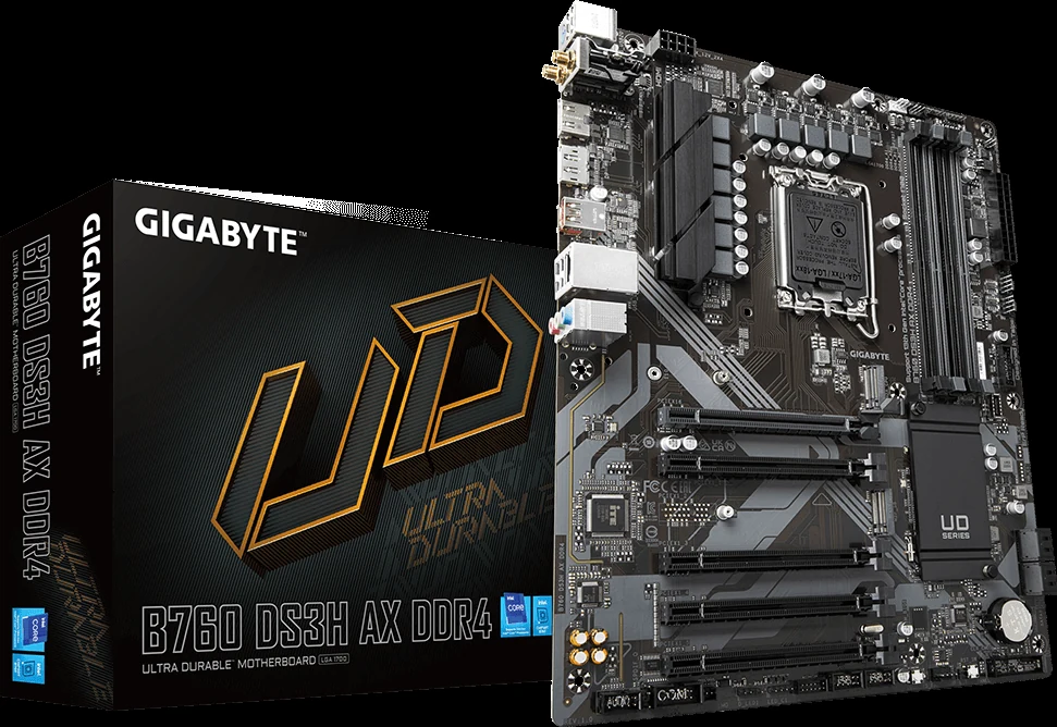 Mainboard Gigabyte B760M DS3H AX DDR4 - 4 Khe RAM DDR4 - LGA 1700 - NEW