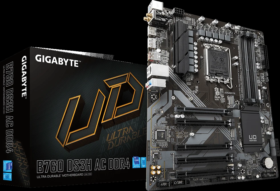 Mainboard Gigabyte B760M DS3H DDR4 - 4 Khe RAM DDR4 - LGA 1700 - NEW