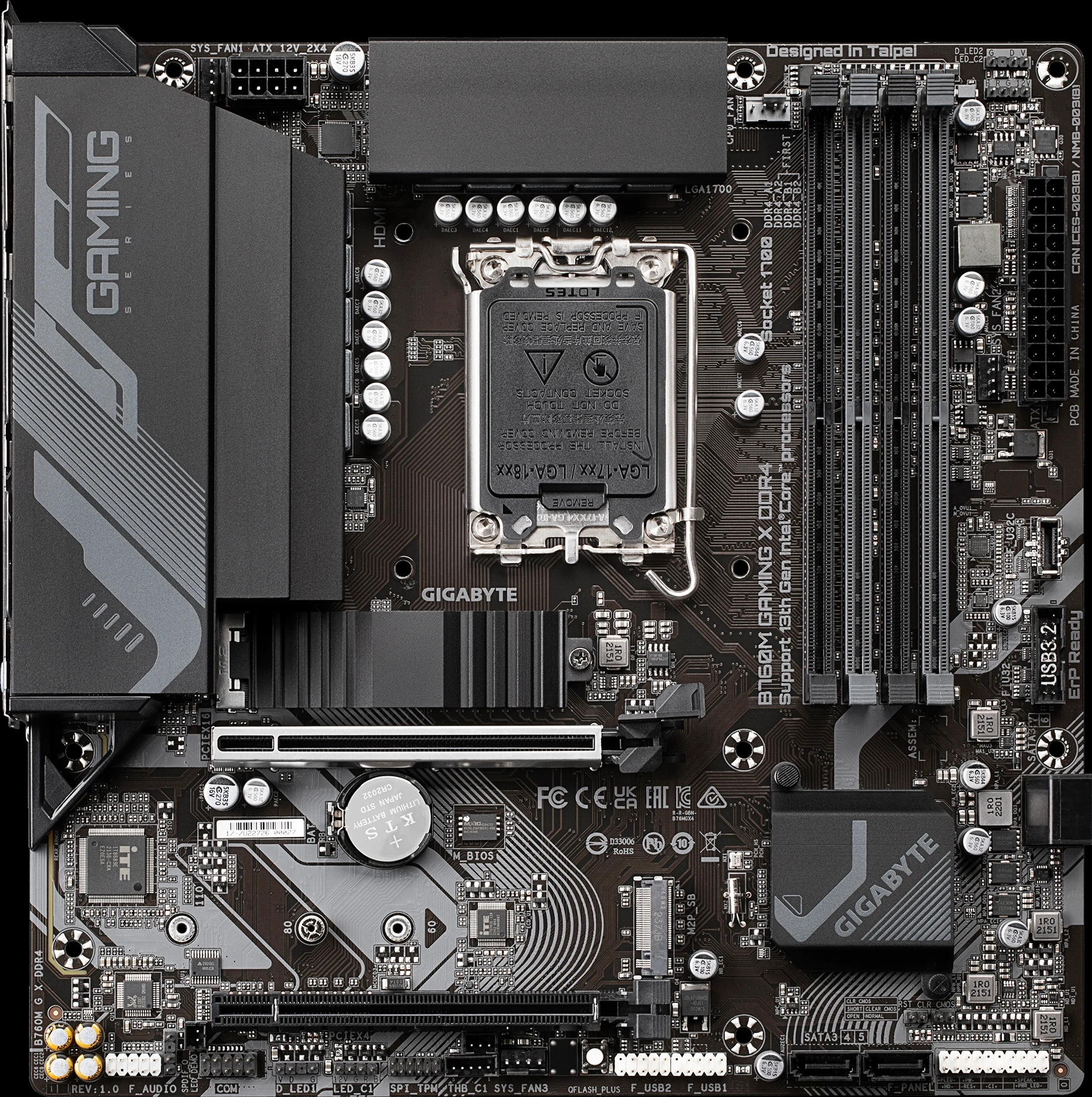 Mainboard Gigabyte B760M Gaming X - 4 Khe RAM DDR5 - LGA 1700 - NEW