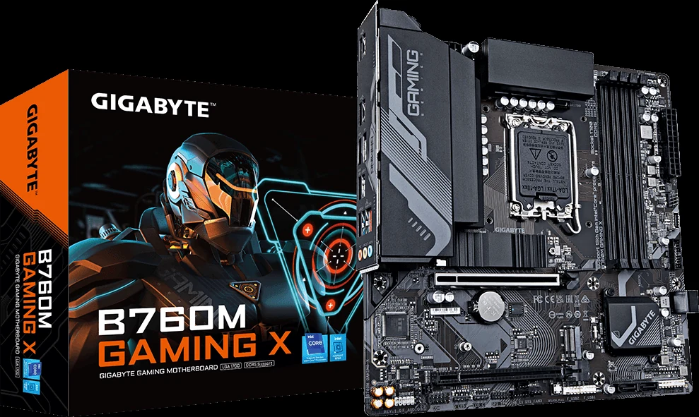 Mainboard Gigabyte B760M Gaming X AX - 4 Khe RAM DDR5 - LGA 1700 - NEW