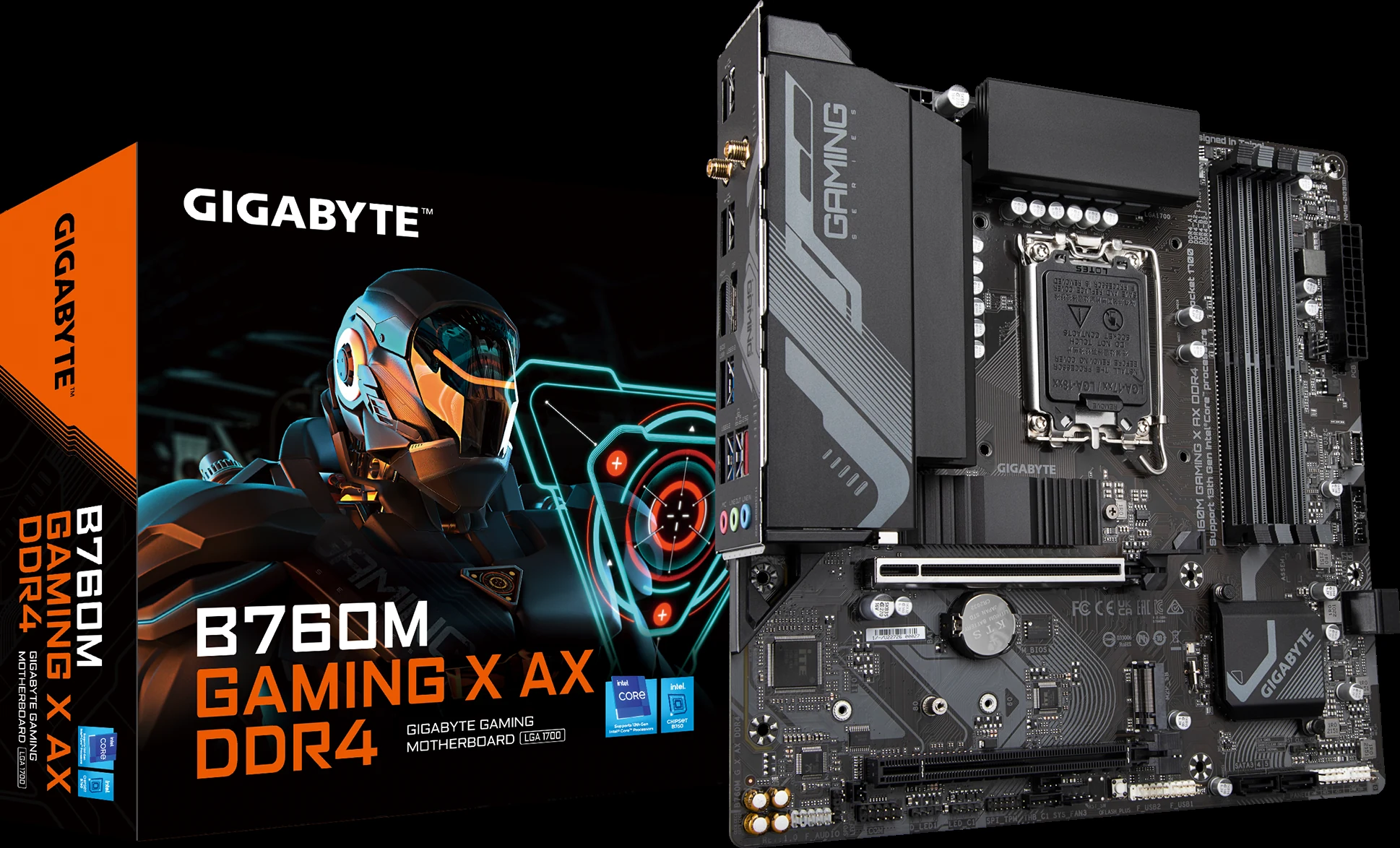 Mainboard Gigabyte B760M Gaming X AX DDR4 - 4 Khe RAM DDR4 - LGA 1700 - NEW