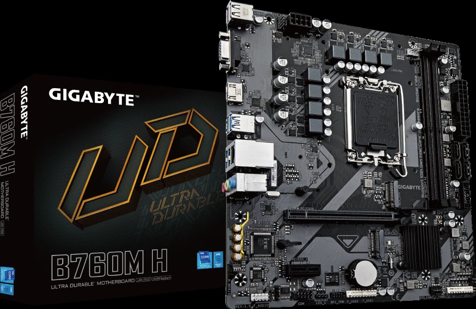 Mainboard Gigabyte B760M H - 2 Khe RAM DDR5 - LGA 1700 - NEW