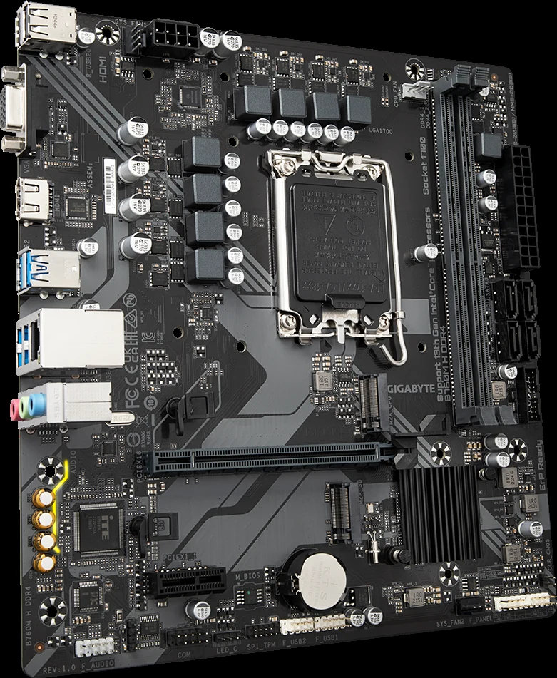 Mainboard Gigabyte B760M H - 2 Khe RAM DDR5 - LGA 1700 - NEW