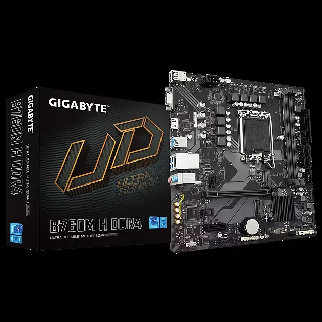 Mainboard Gigabyte B760M H DDR4 - 2 Khe RAM DDR4 - LGA 1700 - NEW