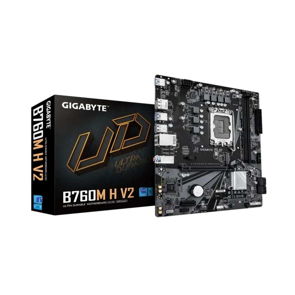 Mainboard Gigabyte B760M H V2 - 2 Khe RAM DDR5 - LGA 1700 - NEW