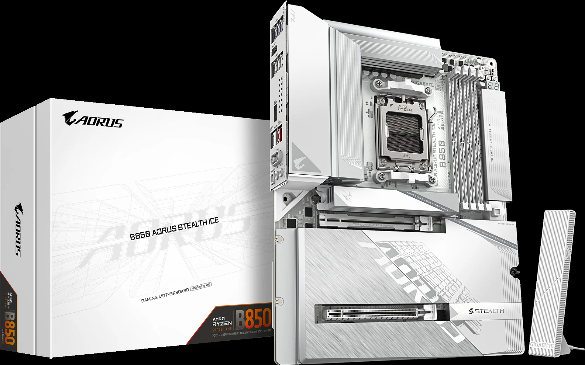 Mainboard Gigabyte B850 AORUS STEALTH - 4 Khe RAM DDR5 - AM5 - NEW