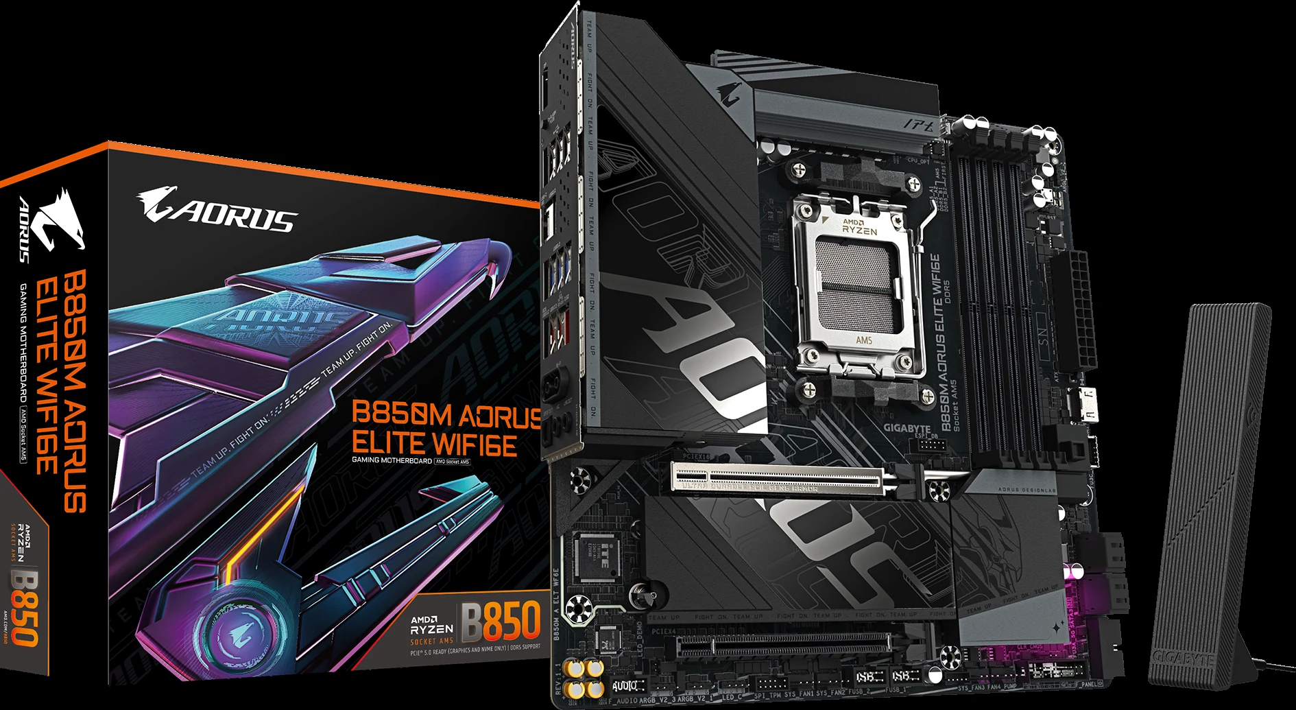 Mainboard Gigabyte B850M AORUS ELITE WIFI6E ICE - 4 Khe RAM DDR5 - AM5 - NEW