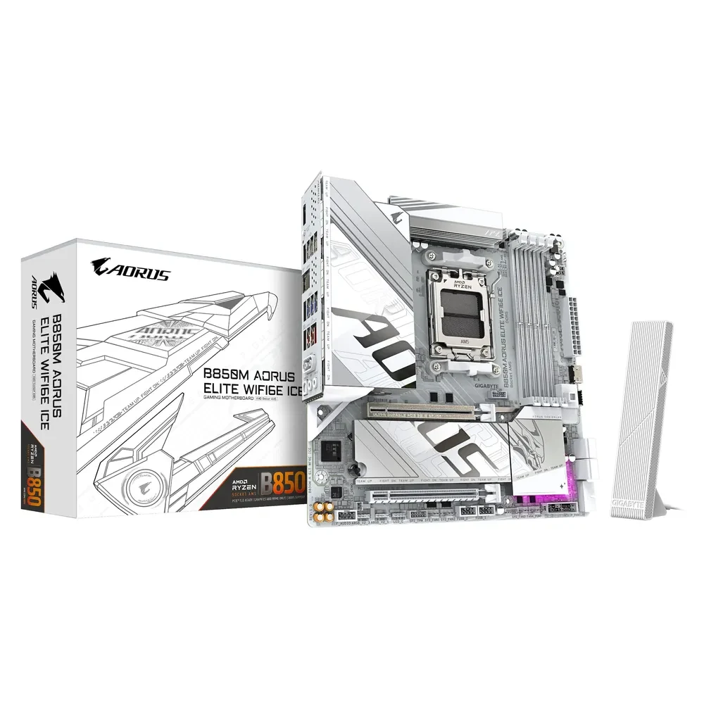 Mainboard Gigabyte B850M AORUS ELITE WIFI6E ICE - 4 Khe RAM DDR5 - AM5 - NEW