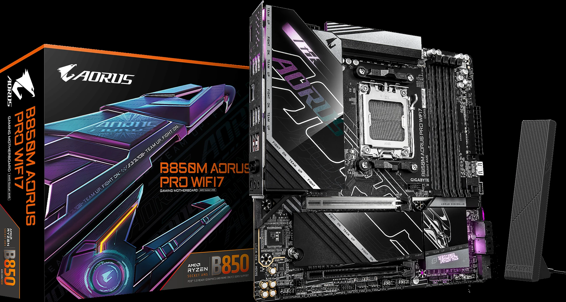 Mainboard Gigabyte B850M AORUS PRO WIFI7 - 4 Khe RAM DDR5 - AM5 - NEW