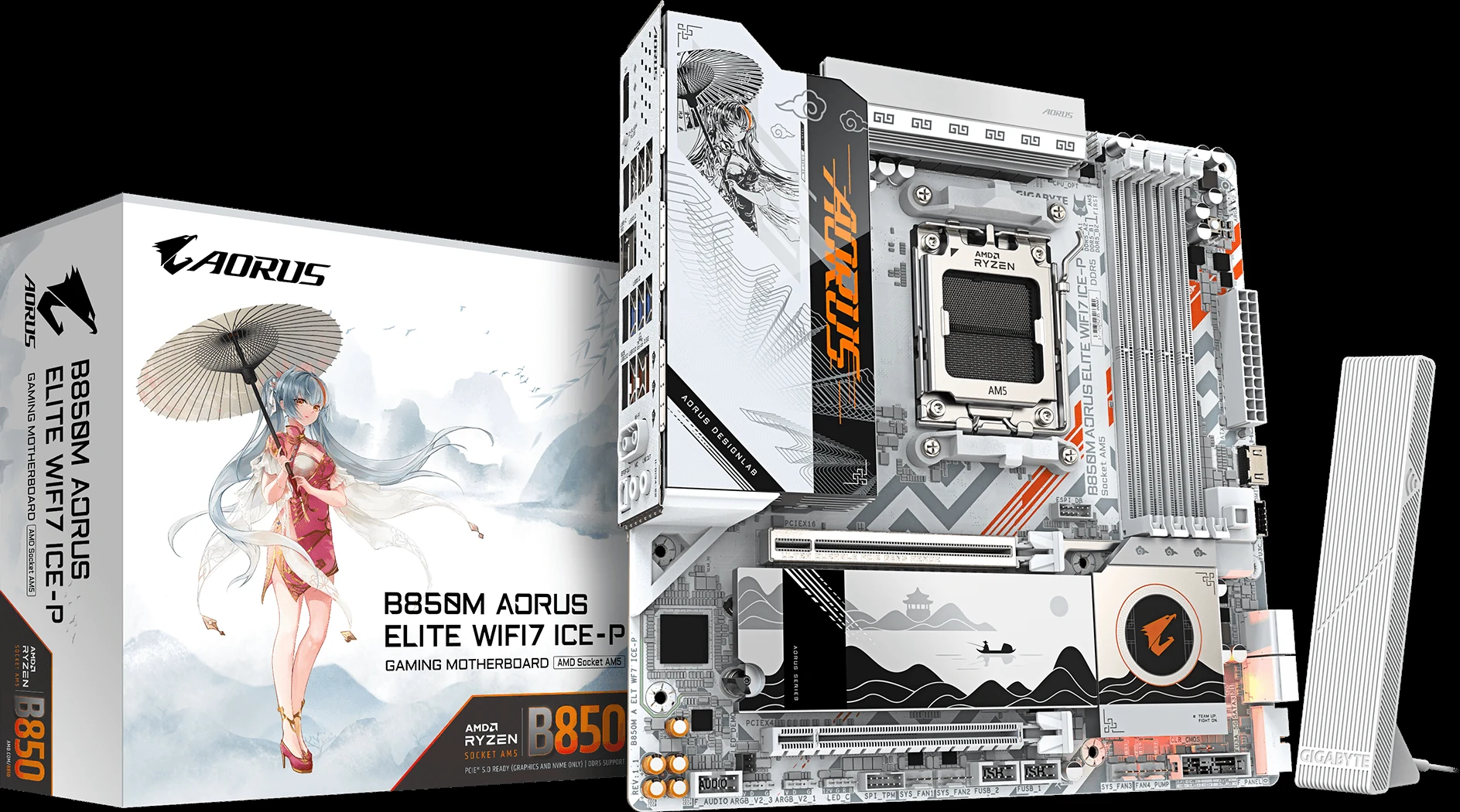 Mainboard Gigabyte B850M AORUS PRO WIFI7 - 4 Khe RAM DDR5 - AM5 - NEW
