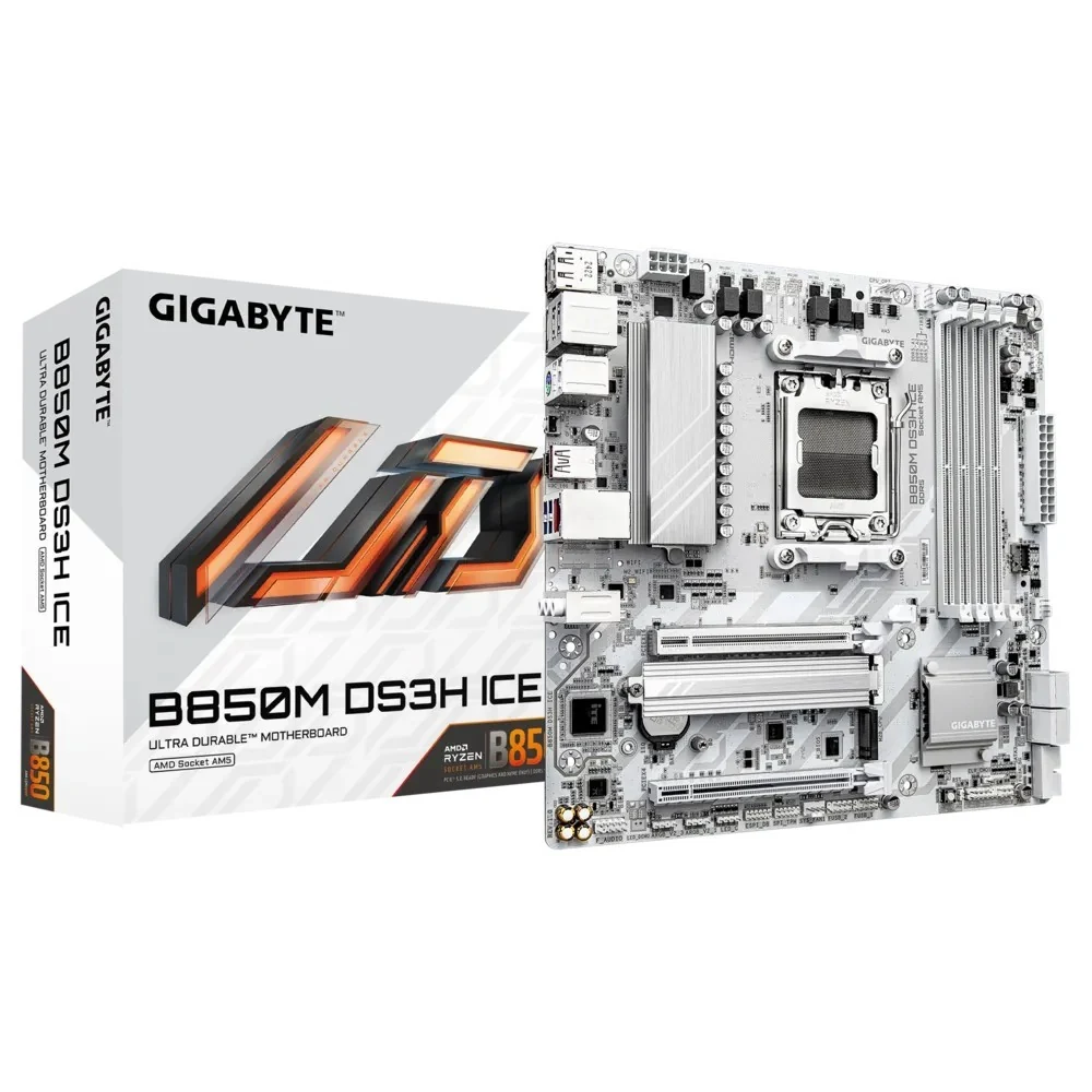 Mainboard Gigabyte B850M DS3H ICE - 4 Khe RAM DDR5 - AM5 - NEW