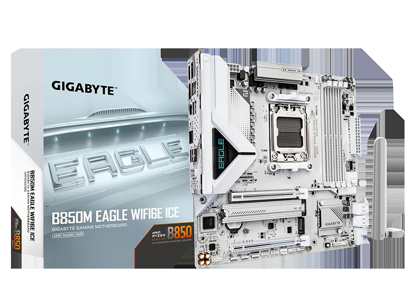Mainboard Gigabyte B850M EAGLE WIFI7 - 4 Khe RAM DDR5 - AM5 - NEW