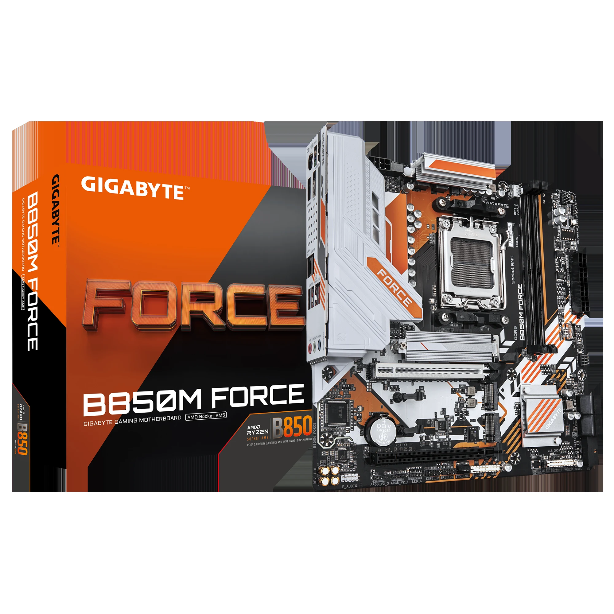 Mainboard Gigabyte B850M FORCE V2 - 2 Khe RAM DDR5 - AM5 - NEW